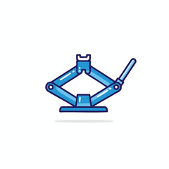Stylized Mechanical Clamp Illustration