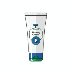 Shaving Cream Tube Illustration