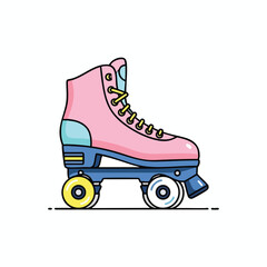Vibrant Roller Skate Illustration