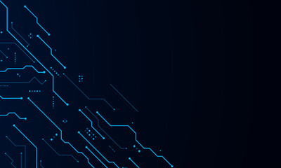 vector futuristic circuit board , Electronic motherboard , Communication and engineering concept , Hi-tech digital technology concept	

