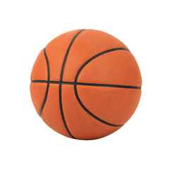 Fototapeta premium Basketball with Black Seams Isolated
