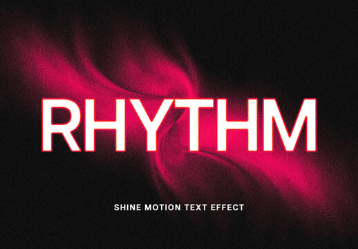 Shine Motion Text Effect Mockup