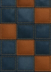 Fototapeta premium Elegant leather checkered pattern