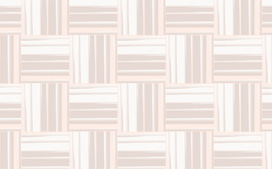 ホワイトベージュ系のチェック模様の木材背景のパターン