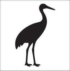 Fototapeta premium heron on a white background