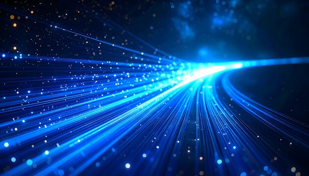 Global High Speed Communication Concept with Fiber Optics