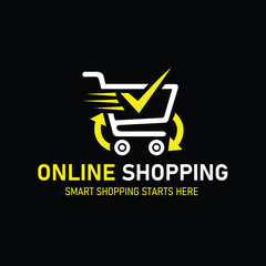 online shopping logo, shopping logo, e commerce logo