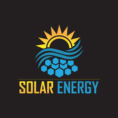 Solar energy logo, energy logo, power logo