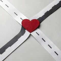 Heart at Crossroads of Life Choices