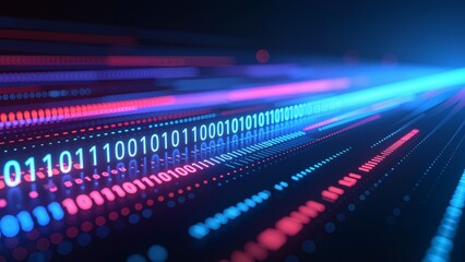 Abstract digital binary code data stream