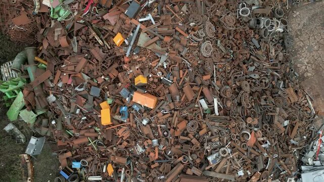 Scrap metal recycling yard 
