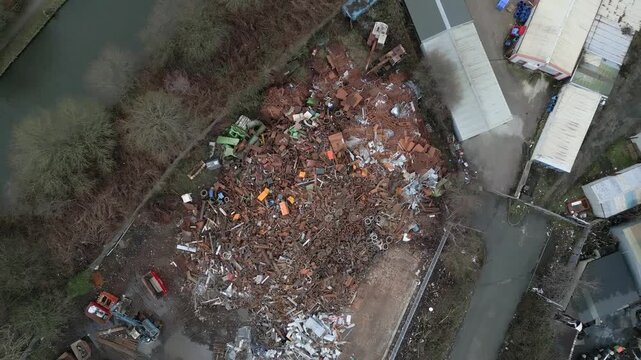 Scrap metal recycling yard 