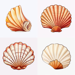 set of seashells