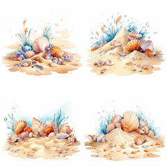 sea shells background