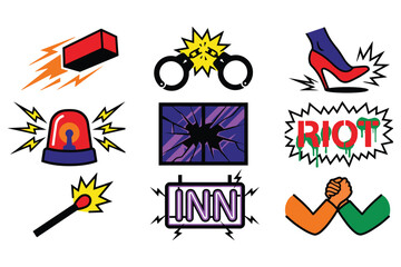 Pride Revolution Vector Collection Riot, Rebellion, and Resistance Icons