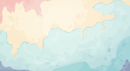 Obraz premium Soft pastel watercolor blobs, abstract, fluid forms, soft background