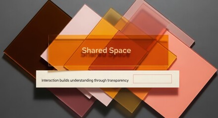 Overlapping Transparent Panels in Shared Space Concept