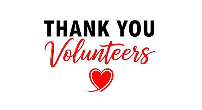 A heartfelt thank you to all the dedicated volunteers who make a difference every day