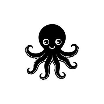 Octopas, Octopas silhouette illustration and artwork