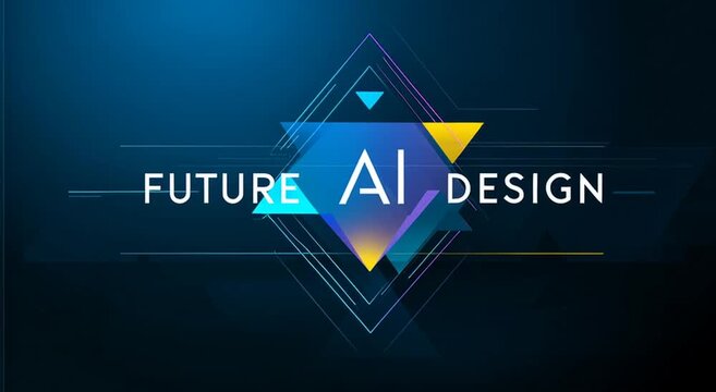 abstract futuristic ai technology background, future ai design digital visualization, futuristic artificial intelligence tech concept