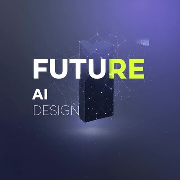 abstract futuristic ai technology background, future ai design digital visualization, futuristic artificial intelligence tech concept
