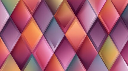 Fototapeta premium Vibrant overlapping geometric shapes in pink orange purple and blue for modern abstract design backgrounds 