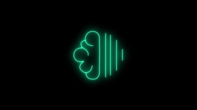 Vibrant neon green handshake symbol glowing in the dark, representing business collaboration, trust, and digital connection with modern aesthetic appeal.