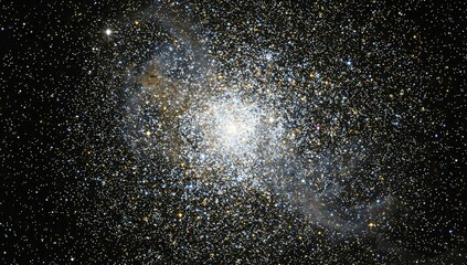 Obraz premium Dense Star Cluster Shining in Deep Space