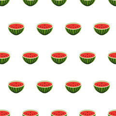 watermelon seamless pattern background vector