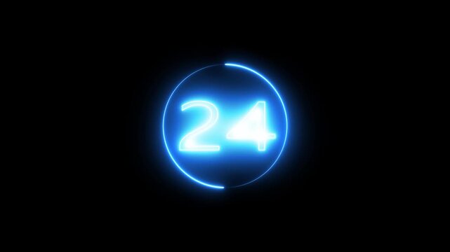 modern & simple neon 30 seconds animated countdown from 30 to 0 seconds 30-0 counting down seconds neon number 30 seconds countdown timer icon, circle, countdown, clock, time, stopwatch, timer