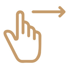 Swipe Right Gesture Icon