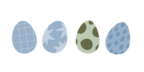 Cute dinosaur in cartoon style. Bold, simple form, trendy colors. Childish flat vector illustration © NadezdaBarkova