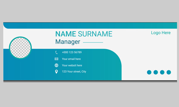 Minimal Corporate Email Signature with Contact Info
