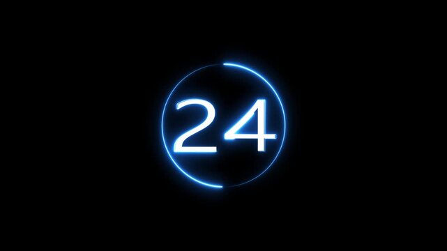 modern & simple neon 30 seconds animated countdown from 30 to 0 seconds 30-0 counting down seconds neon number 30 seconds countdown timer icon, circle, countdown, clock, time, stopwatch, timer