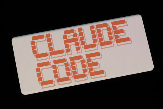 Shanghai,China-Feb.5th 2026: Claude Code logo on screen. AI coding tool