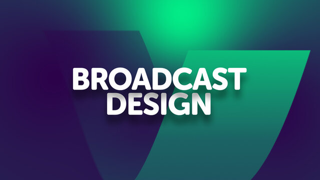 Poster Broadcast 34 - Opener Titles for Television Media and Social Platforms Motion Graphics Typography Intro for Video Content