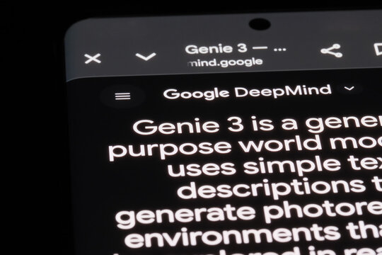 Shanghai,China-Feb.4th 2026: Genie 3 AI world model by Google DeepMind