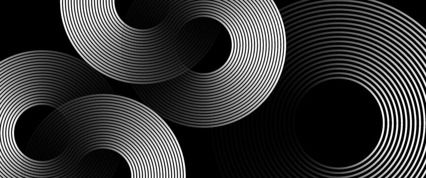 Ripple, sound and sonar waves. Gray abstract background for design.