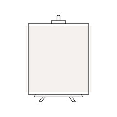 Art canvas and easel logo