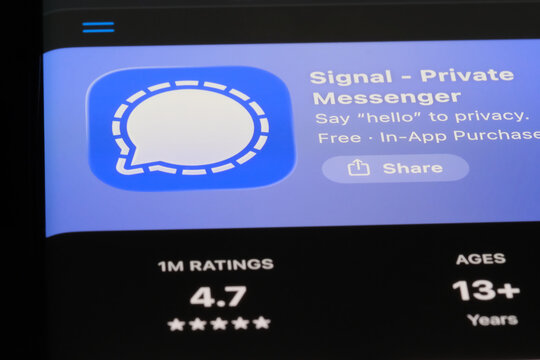Shanghai,China-Feb.4th 2026: Signal Messenger app icon logo