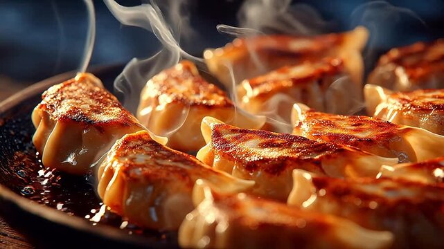 Steaming PanFried Dumplings