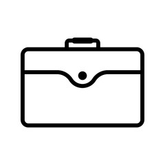Business Briefcase Vector Icon for Work and Office
