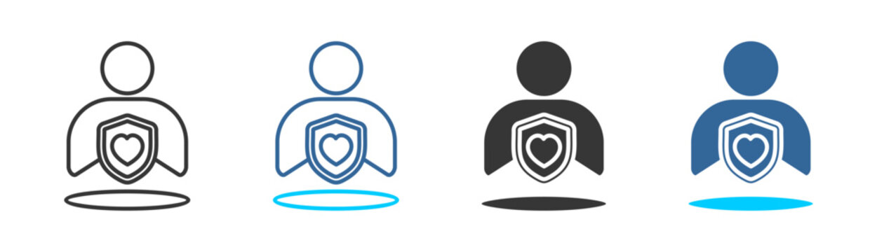 sincerity  icon set multiple style collection	
