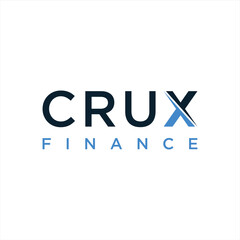 The letter X in crux style is suitable for finance and accounting businesses
