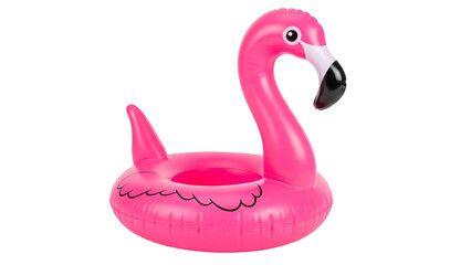 Pink Inflatable Flamingo Pool Float Isolated summer