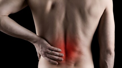 Quadriceps Tendonitis and Knee Pain with Intense Red Glow KEYWORDS: knee, pain, quadriceps, tendonitis, injury, muscle, anatomy, healthcare, sports, fitness, therapy, rehabilitation, tension, body, ma