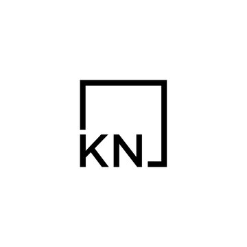 Black KNJ Logo Design Element.