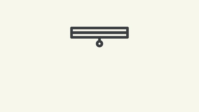Presentation Animation Icon, Financial presentation board animated icon for reports, charts, analysis, growth.