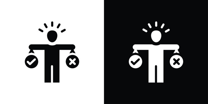 Decition Icon Sheet Black And White