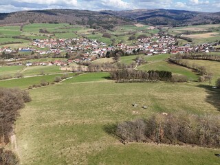 Obraz premium Motten in der Rhön
